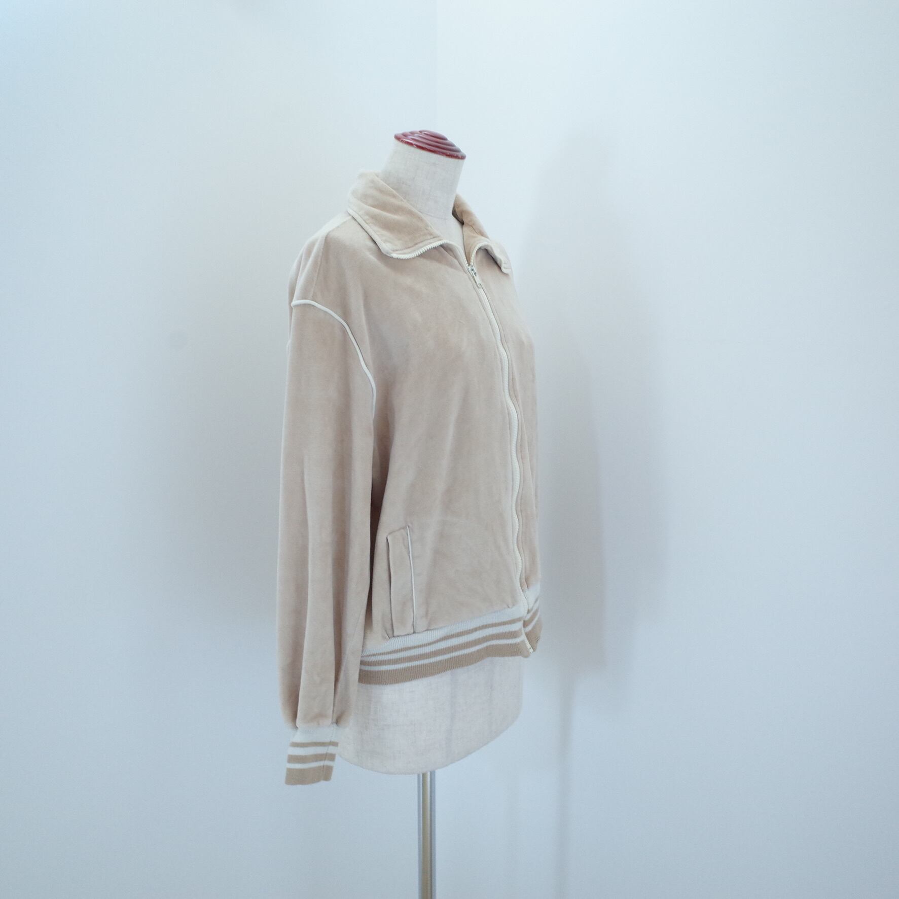 pierre cardin トラックジャケット VINTAGE) 1980'S MADE IN USA PIERRE CARDIN VELOUR LINED TRACK