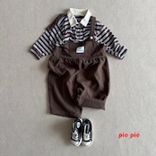 韓国子供服 / pie / 26Autumn / マシュマロ襟T / 秋服 /長袖Tシャツ*XS~XL *