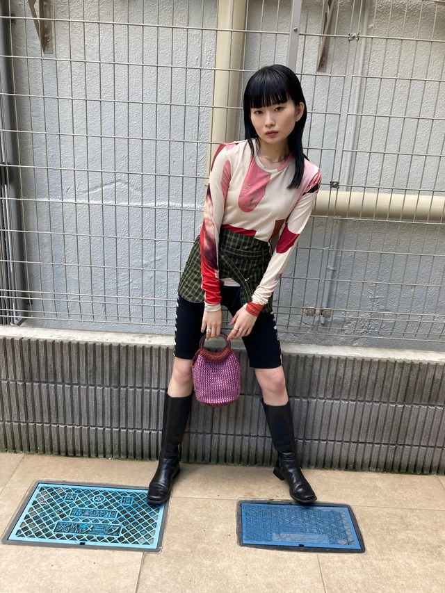 Acne studios Lorod patterned stretch top