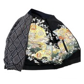 【bomber47】Msize 再構築リバーシブル着物ボンバー KIMONO BOMBER JACKET