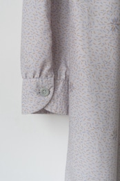 Marimekko floral print lavender gray dress