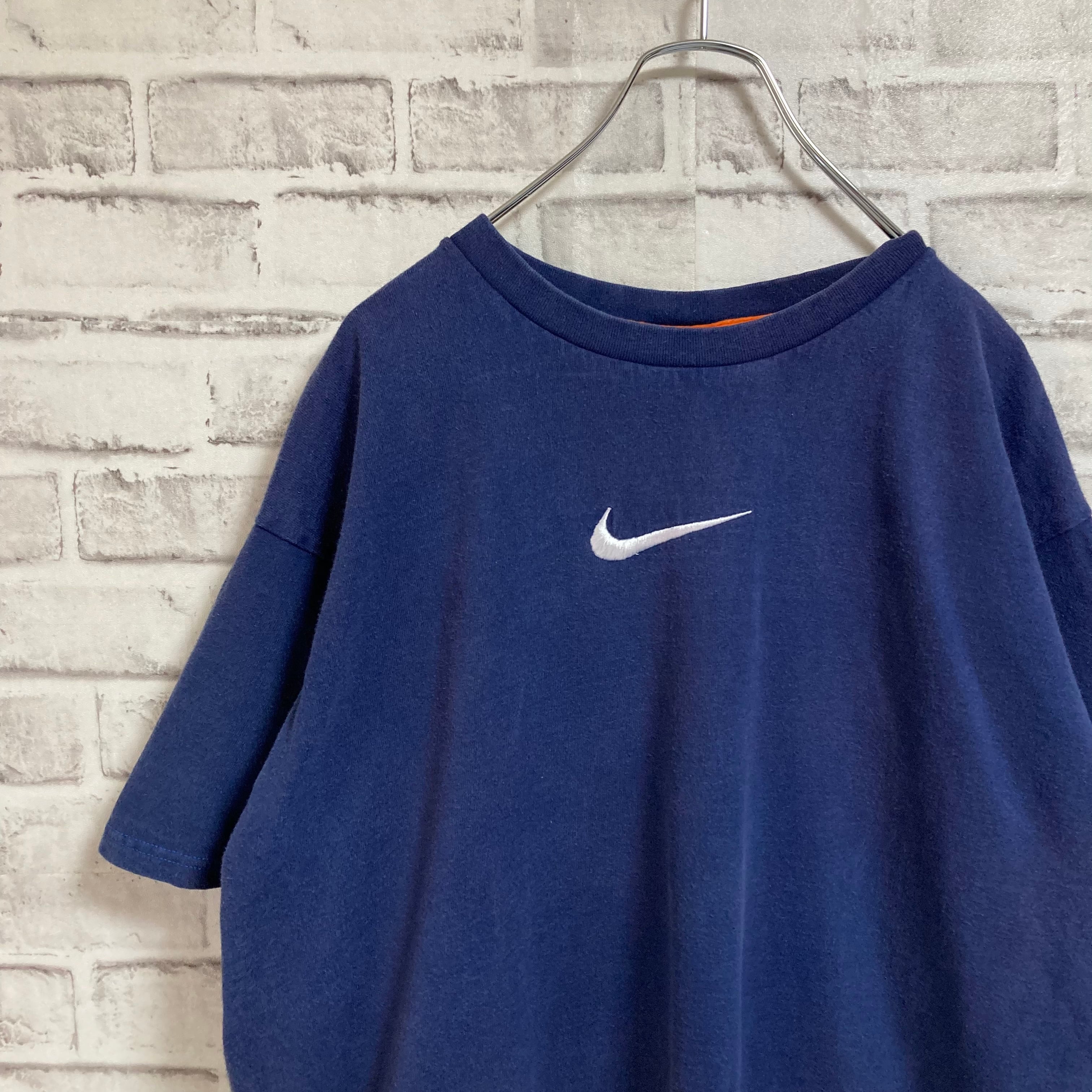 NIKE】S/S Tee L ナイキ Tシャツ ワンポイントロゴ 刺繍ロゴ センター