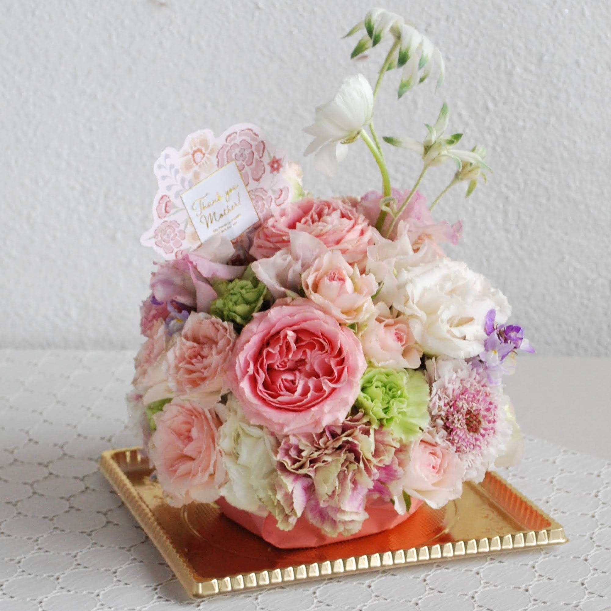 <店頭お渡しご希望用> Thank you! mother フラワーケーキ