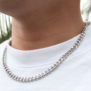 Miami Chain Link Necklace 【7.6mm/SILVER】