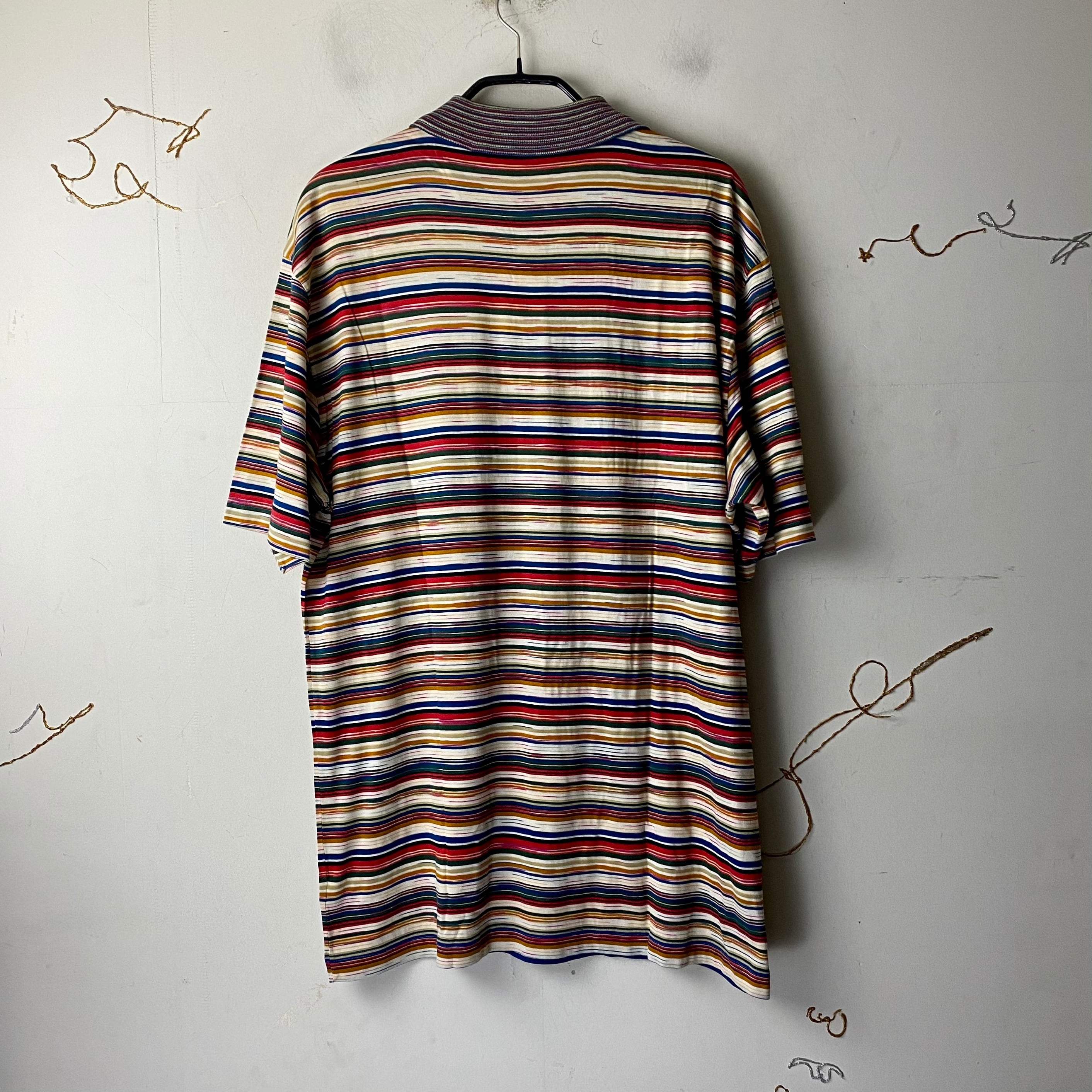 vintage MISSONI SPORT border polo shirt | NOIR ONLINE