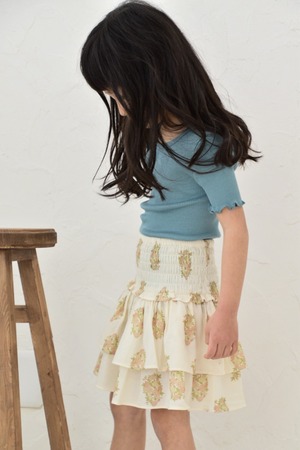 Silk blouse "Blomst" 6-12y / minimalisma