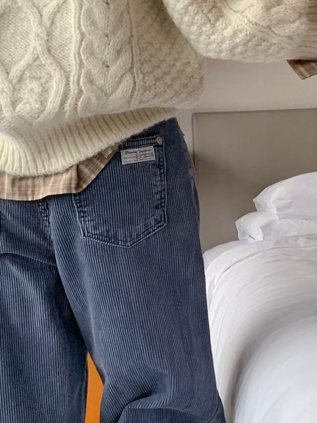 (予約) signature / Corduroy dyed pants 3color