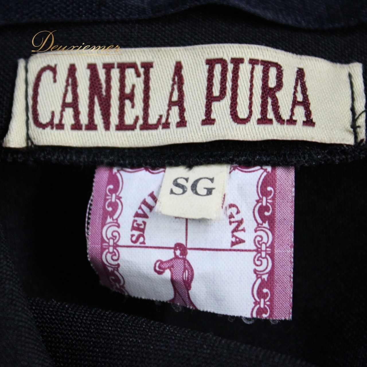 【美品 フラメンコ衣装】スカート ファルダ レッスンウェア CANELA　PURA 黒 赤 ブラック レッド 花柄 派手 ボランテ フリル