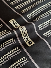 geometric stripe silk scarf-5153-8
