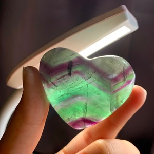 73グリーンフローライトハート型