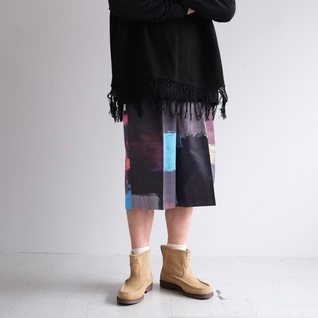 REVERBERATE” TACKED CHINO SHORTS - PATTERN - STANDARD LIGHT