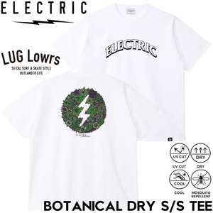 ELECTRIC エレクトリック Tシャツ メンズ 半袖Tシャツ ドライTシャツ コラボTシャツ HIROTTON ヒロットン UVカット 吸水速乾 プリントTシャツ BOTANICAL DRY S/S TEE E26MT02 WHT 26SP 日本代理店正規