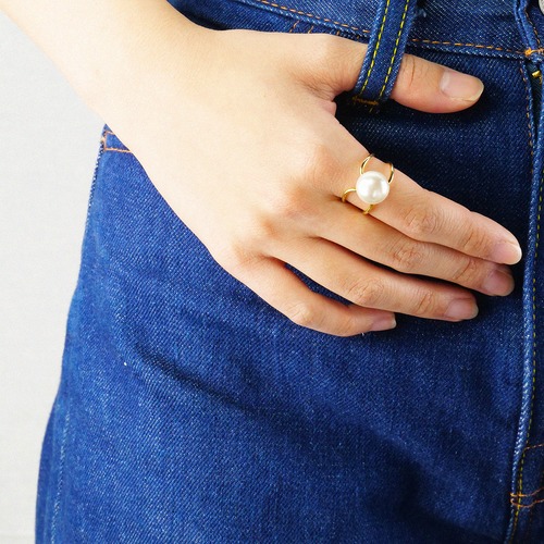 Perl Ring｜Pearl x Gold