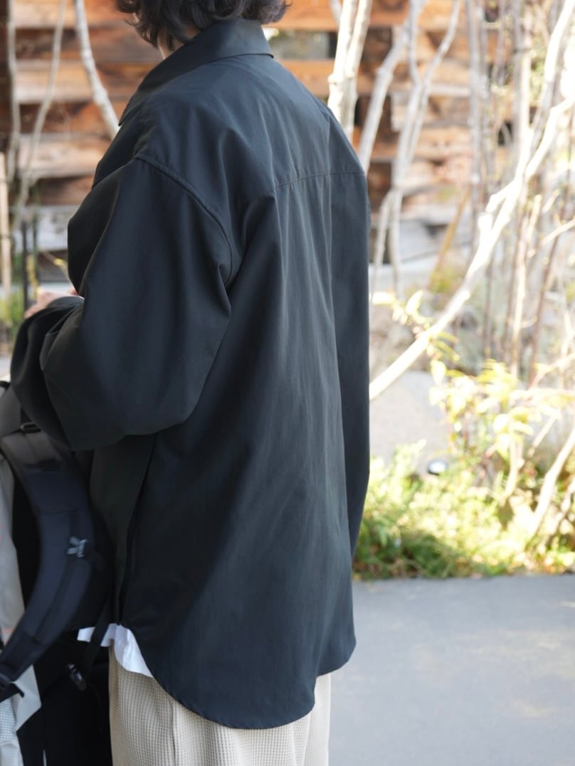 meanswhile ミーンズワイル オールインワン meanswhile ミーンズワイル【 Breathable Side Slit L/S SH 】 | LARGE