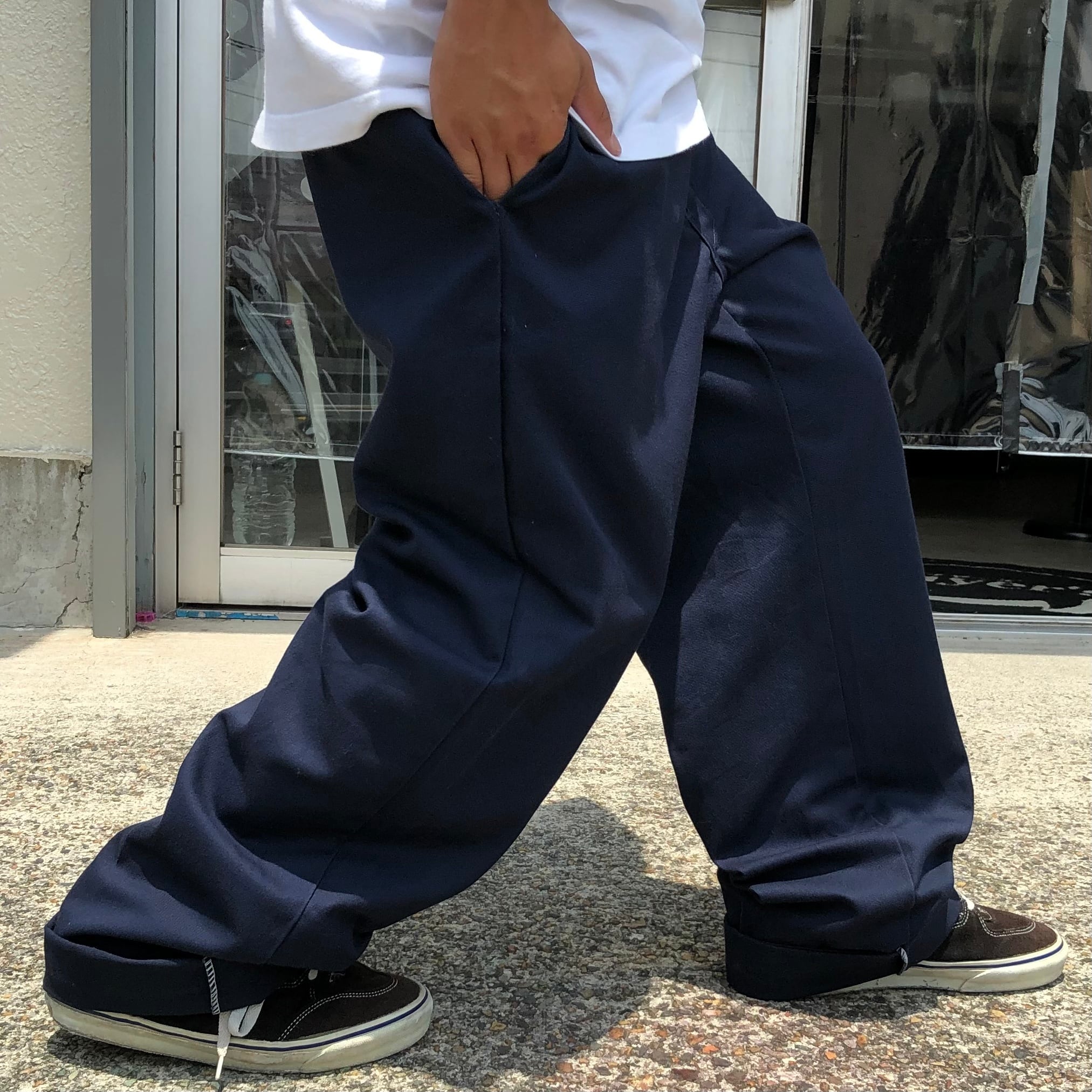 新品未使用　Dickies ダブルニー　34×32 ダークブラウン　ワークパンツ