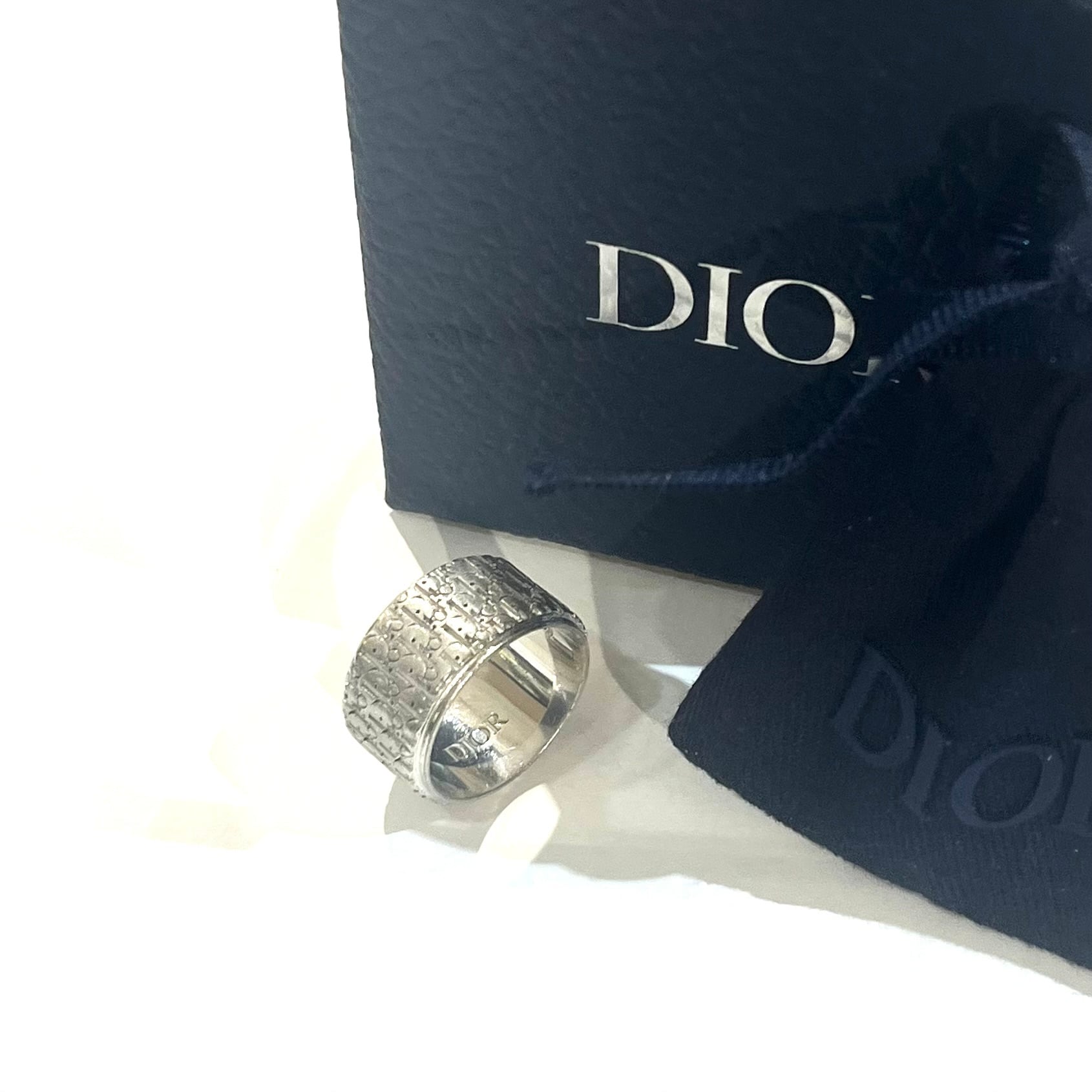 DIOR】Christian Diorオブリーク シグネットリング／スターリング