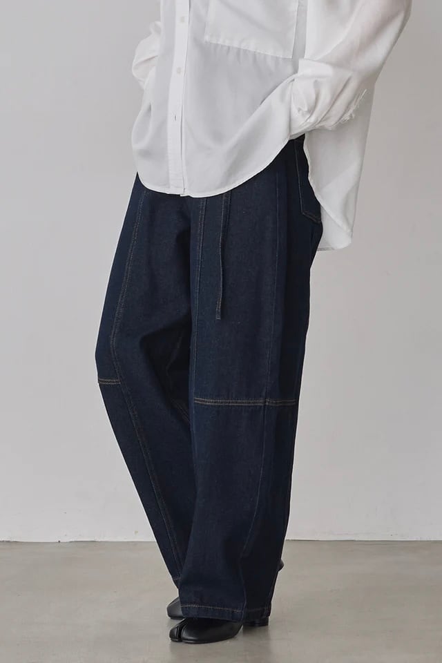 Denim Twill Barrel Pants デニムツイルバレルパンツ Indigo