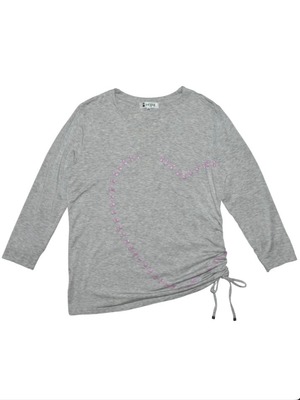 DoReMi Unique Series – Pink Glitter Heart Logo Top