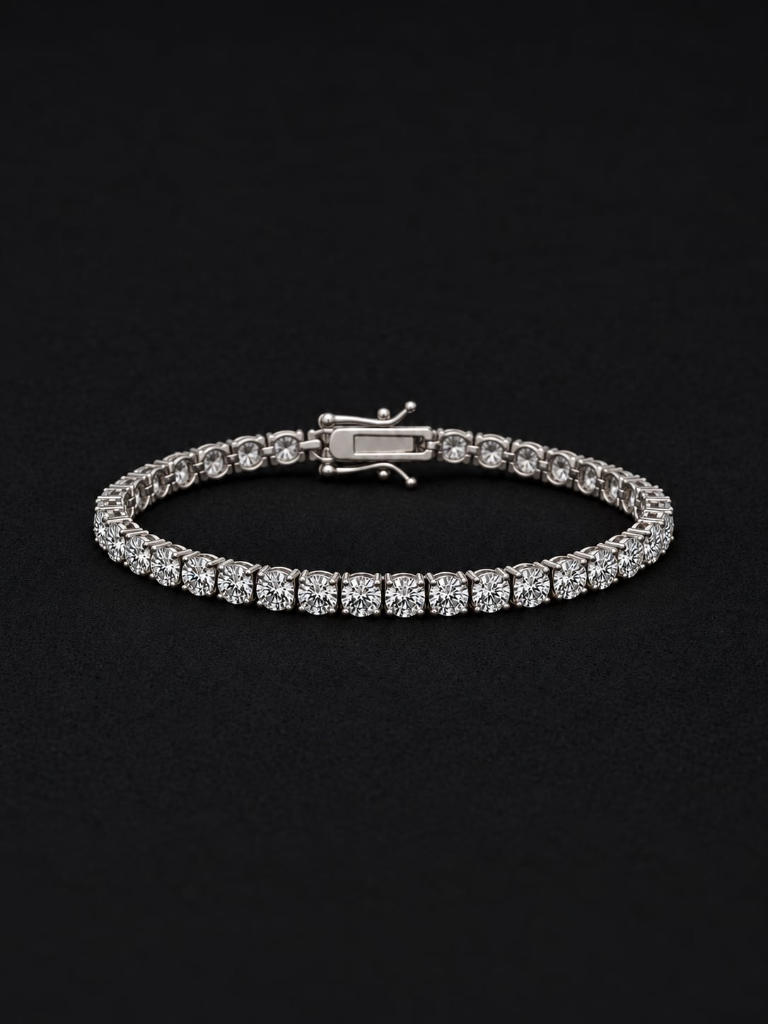 【4mm】Moissanite Tennis Chain -Gold/Silver-