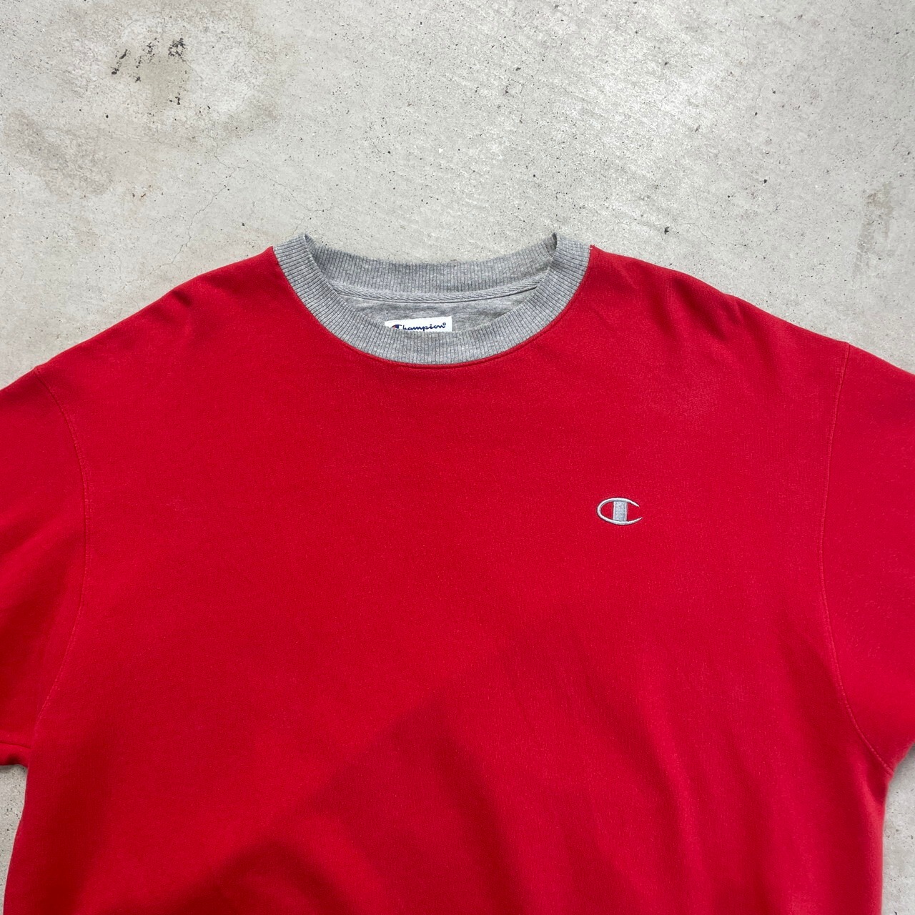 00年代 Champion ECO チャンピオン ワンポイントロゴ刺繍 スウェット 