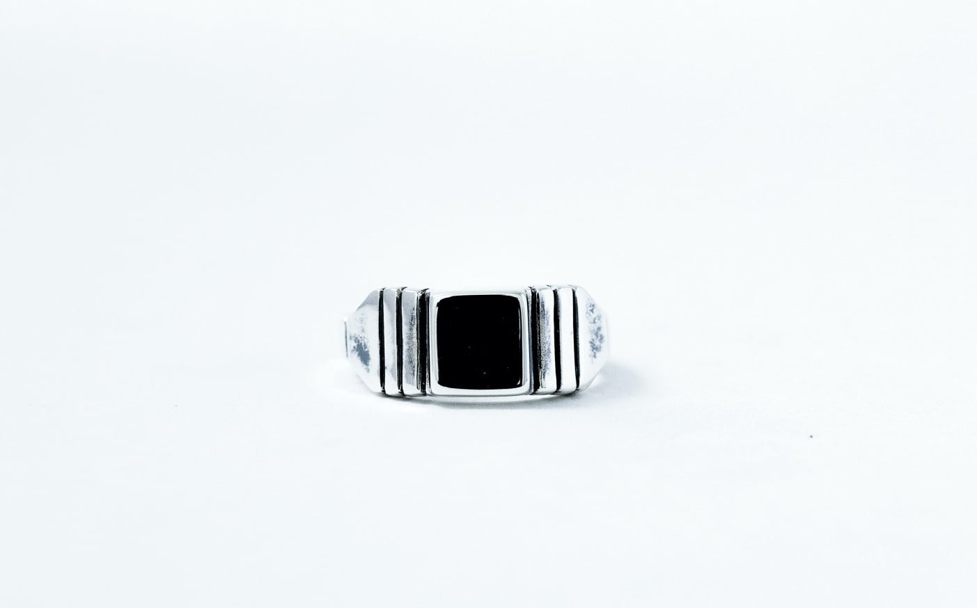 R-069 Brick ring【Signet】 | WAKAN SILVER SMITH online store