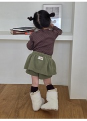 カラー / COLOR / チーズスカートパンツ / 韓国子供服 / キッズ / 26winter〖取寄〗*5~11号*