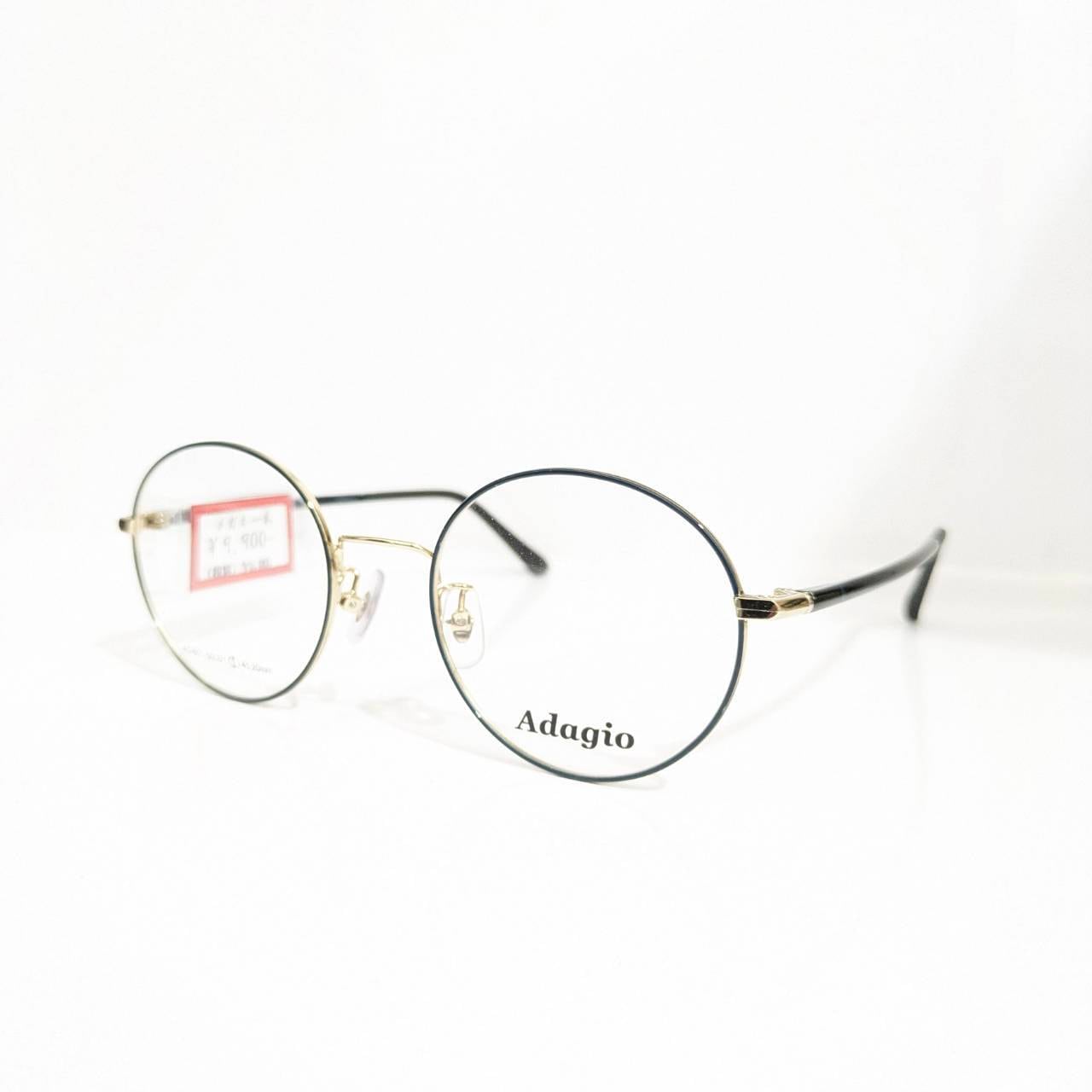 【Adagio】ラウンドメタルフレーム ネイビーブルー