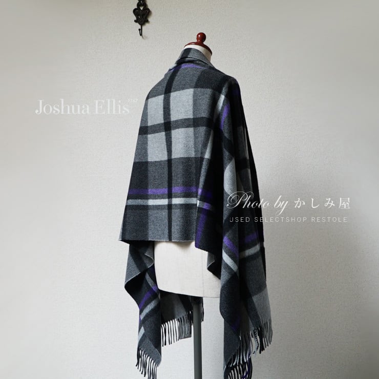 新品 Joshua Ellis ジョシュア エリス 別注 カシミヤ ストール ストール/パシュミナ