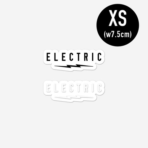 クリアステッカー ELECTRIC エレクトリック UNDERVOLT CLEAR STICKER XSサイズ 日本代理店正規品ブラック