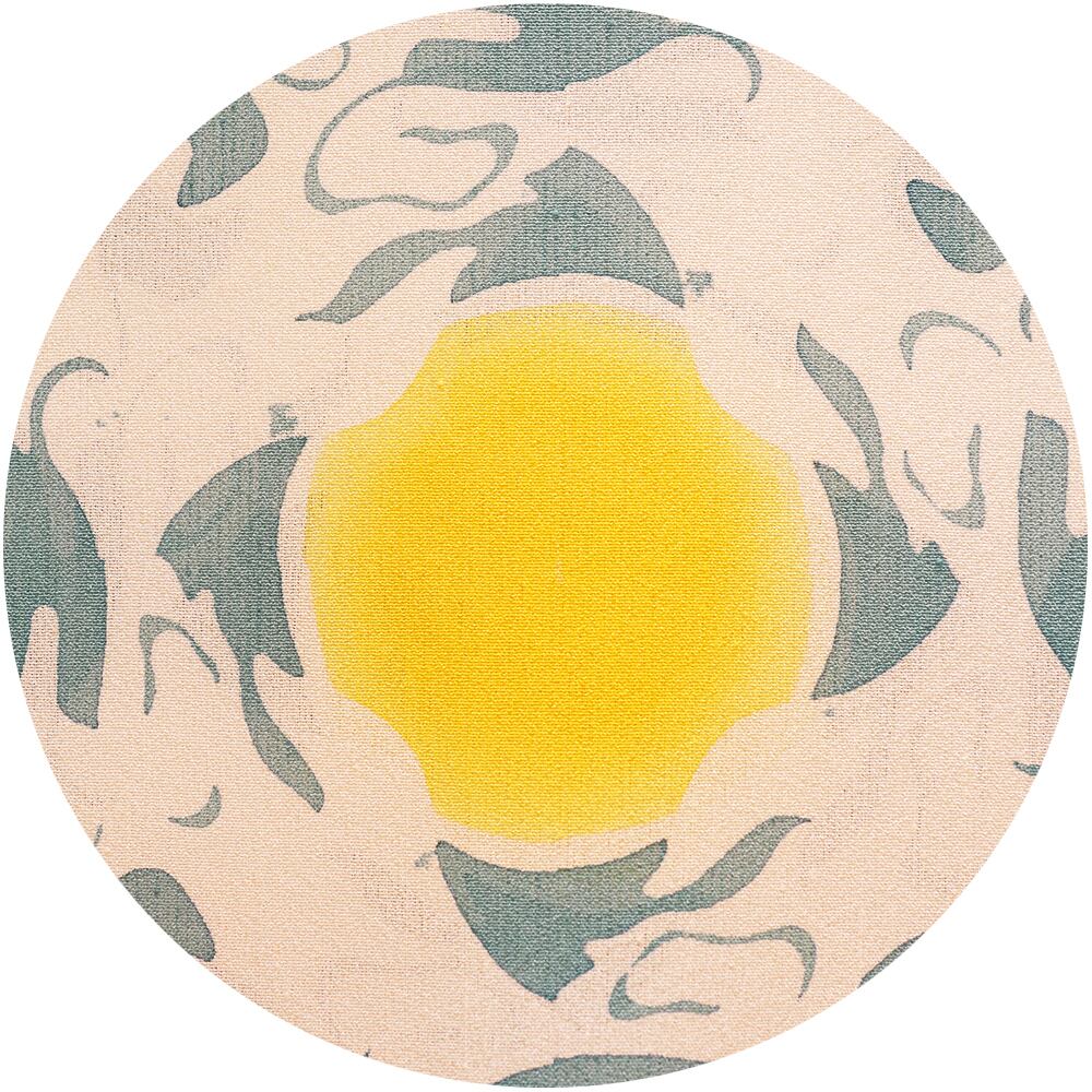 ろうけつ染　両面ミニ風炉先屏風