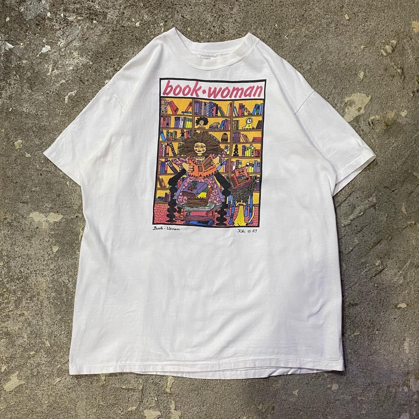 80s book woman T-shirt | What