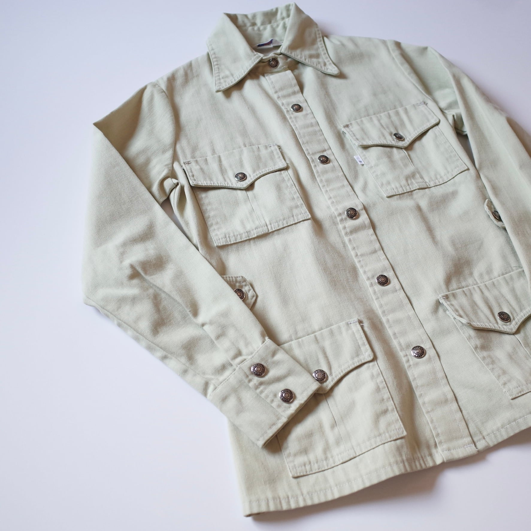70s Levi's safari shirt jacket