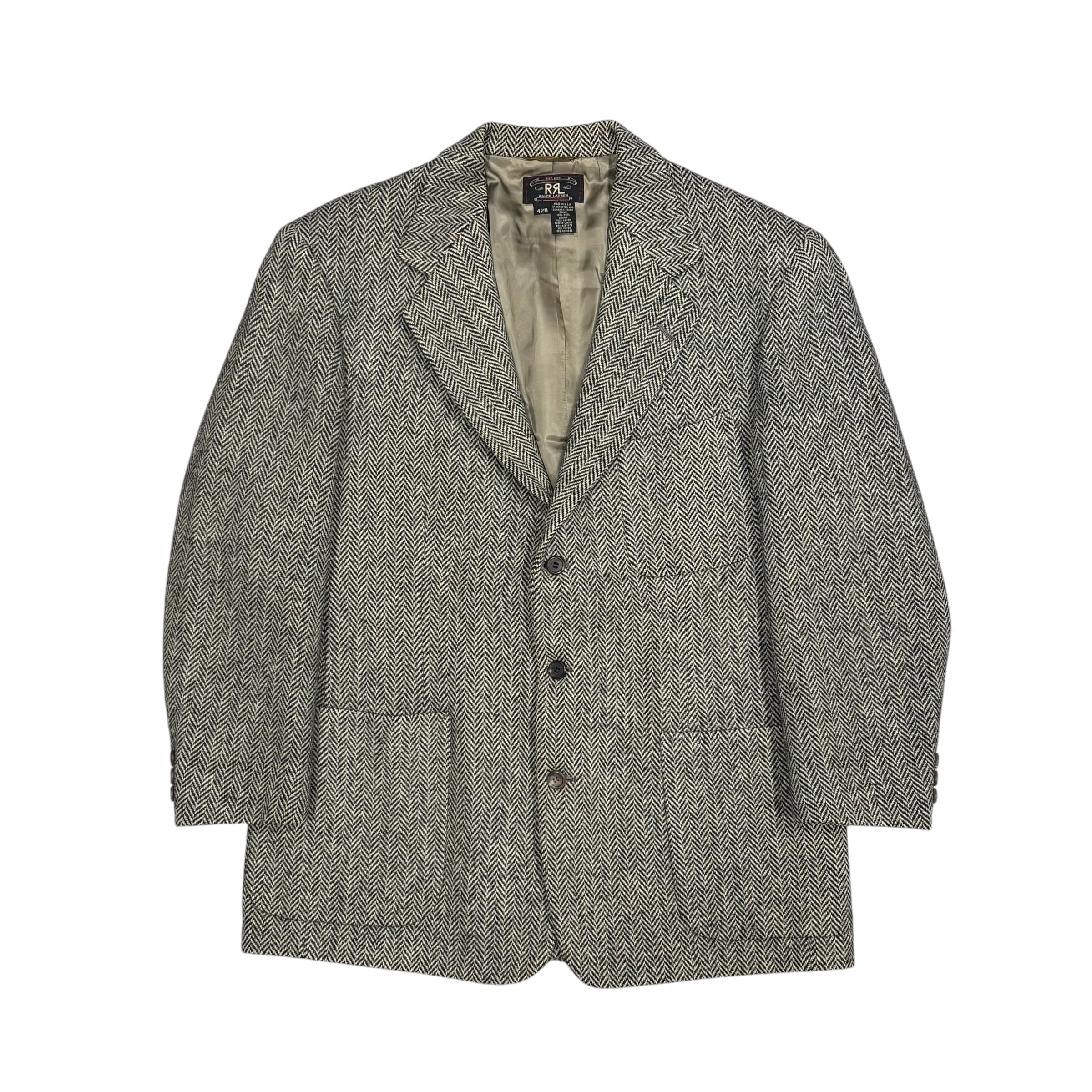 90's USA製 三つ星タグ RRL Ralph Lauren Tweed Tailored Jacket 90's USA製 三つ星タグ RRL Ralph Lauren Tweed Tailored Jacket