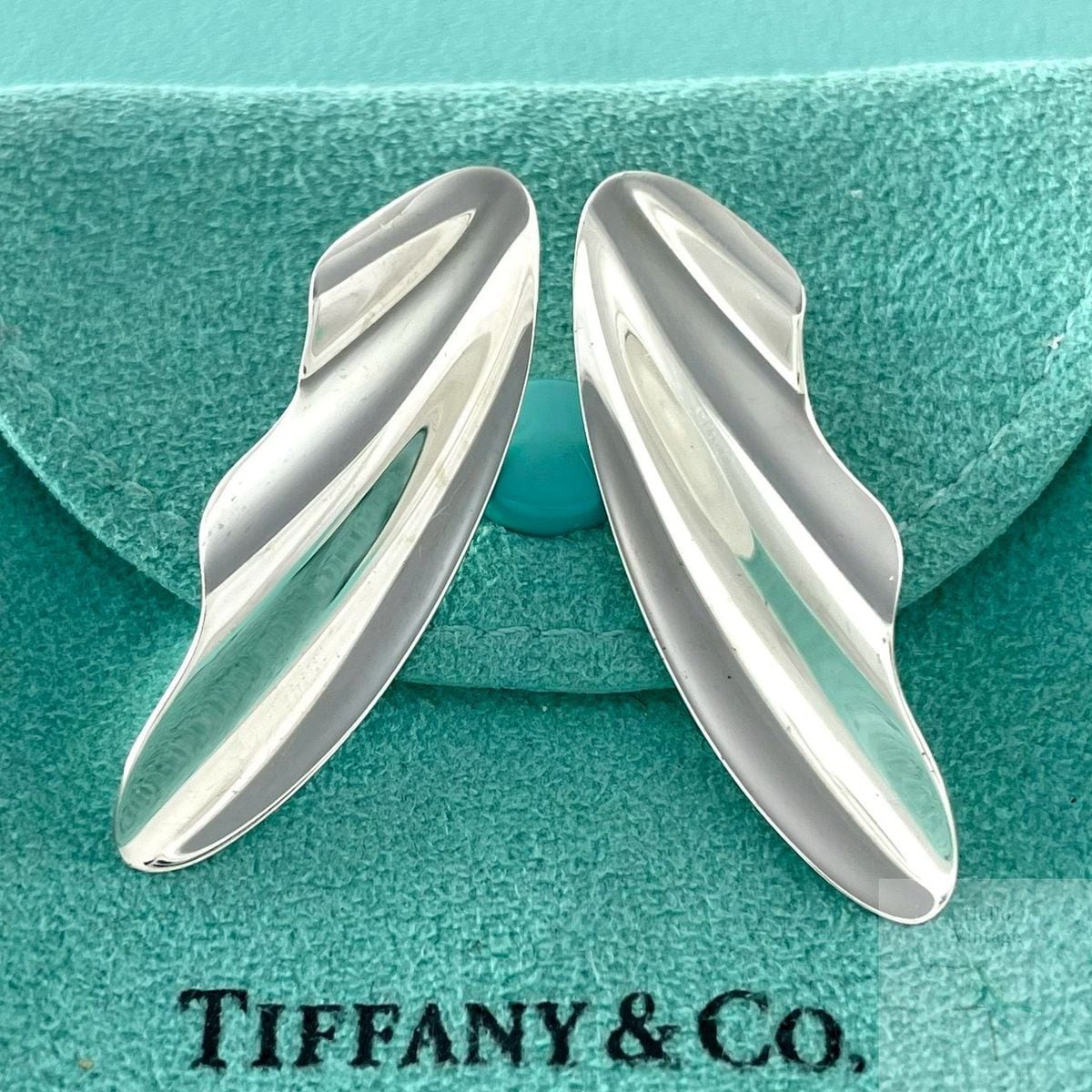 オールドティファニー バンブー フープ スモール ピアス シルバー