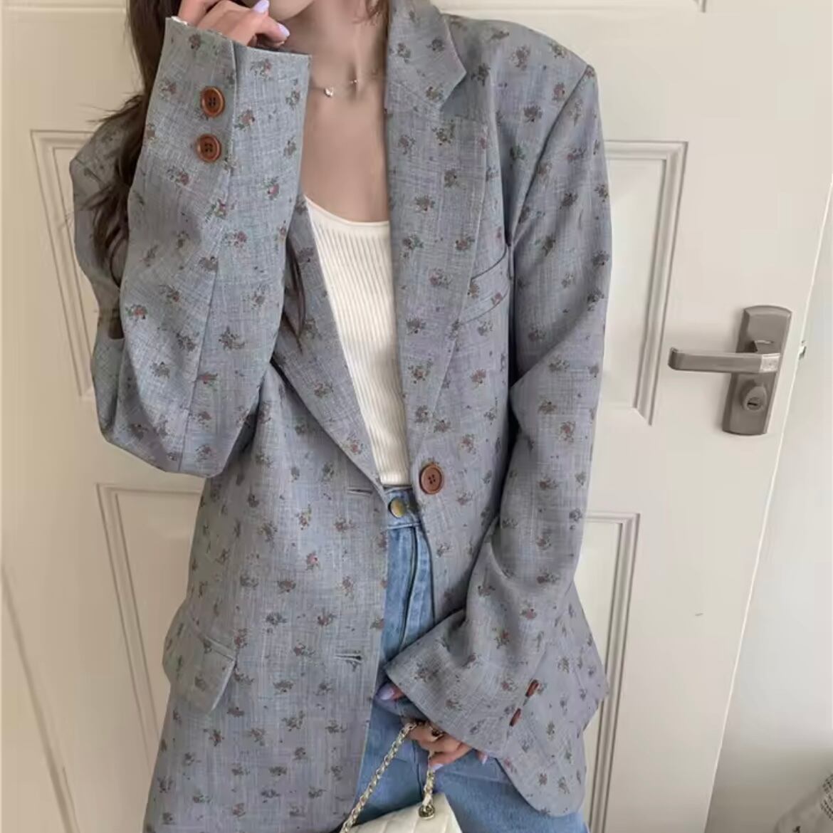 flower tailored jacket