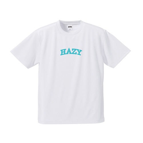 HAZY Medium Logo Tee ( White / Tif blue )