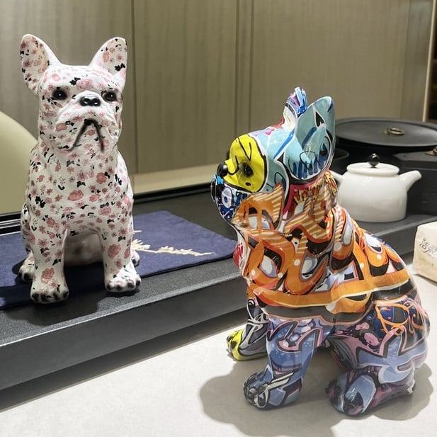 カラフルな犬の置物 | Russel 海外インテリアセレクトショップ