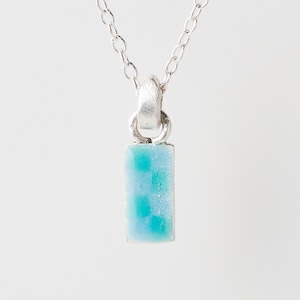 CHECK aqua - necklace -