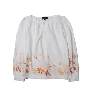 a.p.c. botanical   smock /pullover blouse