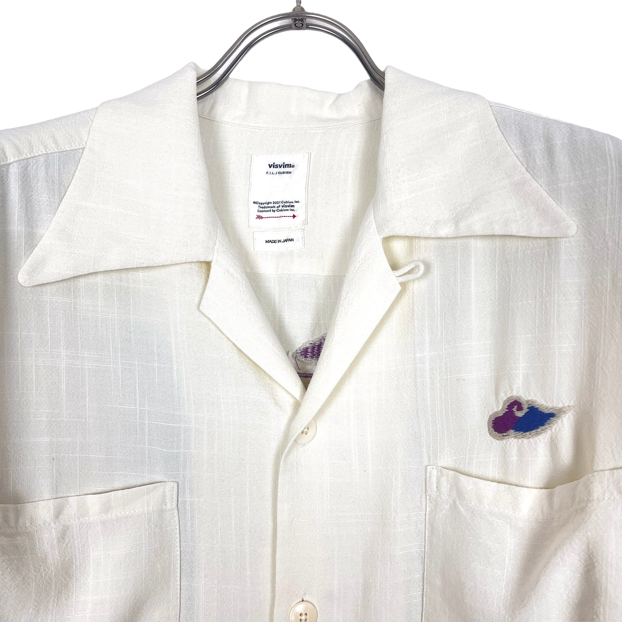 VISVIM(ビズビム) IRVING SHIRT S/S (SL RAYON) 19SS (ivory