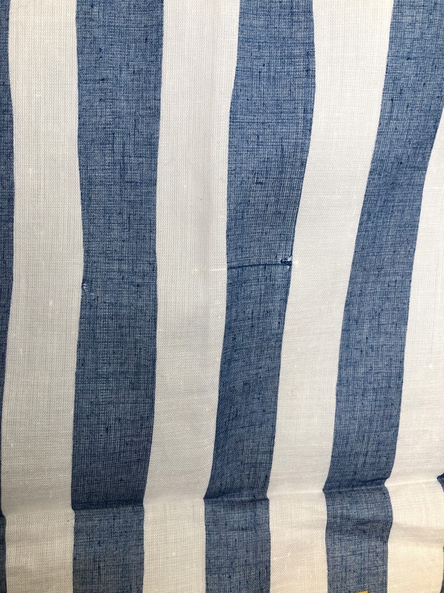 CHANEL シャネル ロゴ ストライプ スカーフ ブルー ホワイト コットン vintage ヴィンテージ オールド hxte7s