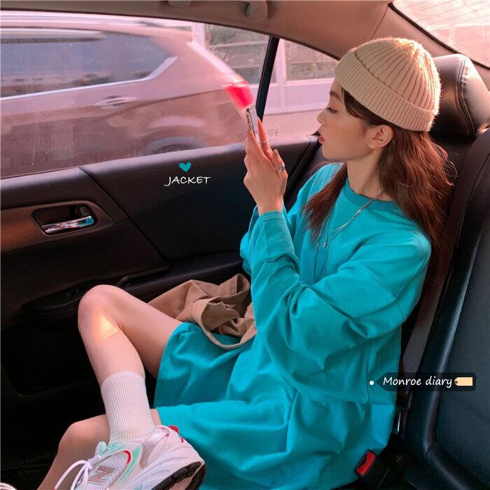 セーター ルーズジャケット スプリングロングトップス 春物 モンロー71487675974