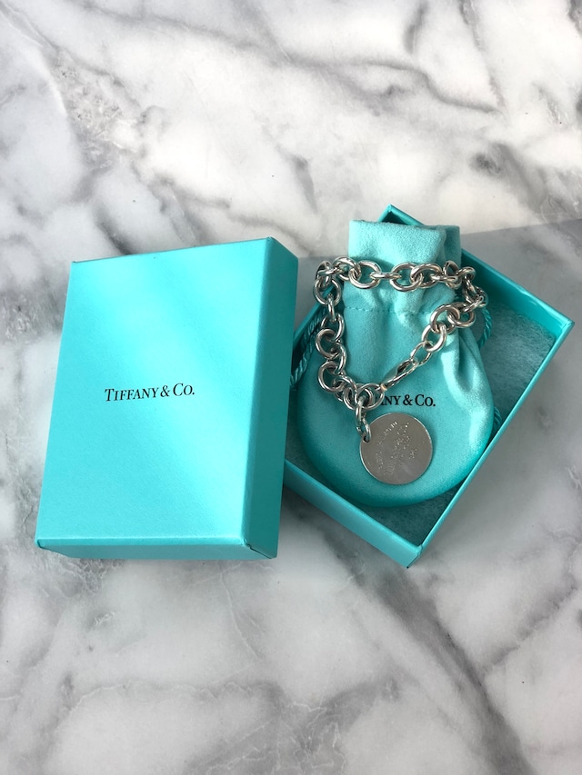 Tiffany & Co. ティファニー ラウンドタグ ブレスレット シルバー Vintage xzhunx