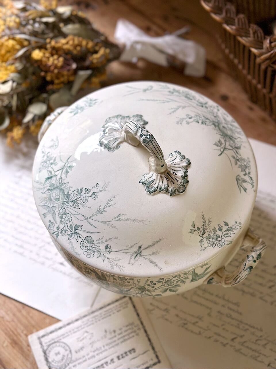 スーピエール Linotte 鳥の巣と卵 | Brocante de La Cocotte スーピエール Linotte 鳥の巣と卵 | Brocante de La Cocotte