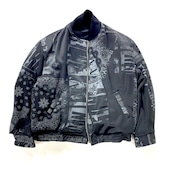 【bomber016】再構築リバーシブル中綿ボンバー Velour × Military MIX BOMBER JACKET