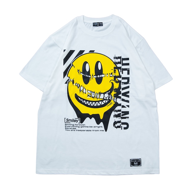 Slimy Smiley Big Silhouette T-Shirt / White