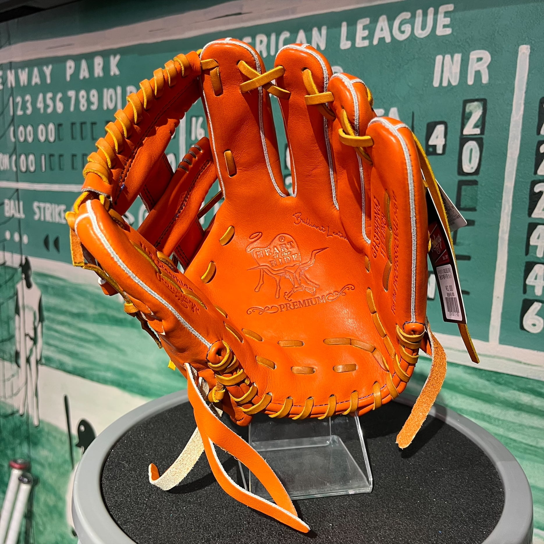 ローリングス　HOH　プレミアム　硬式用　内野手用　N62型　高校野球対応 Rawlings ローリングス 硬式グラブ 内野手用 HOH PREMIUM N62 オレンジ