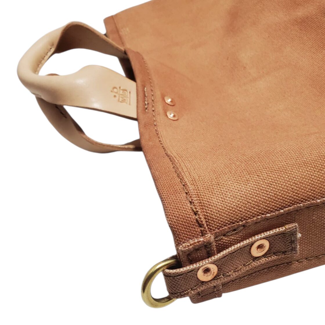 TOOL LEATHER HANDLE dyed brown (M) | PAY ID