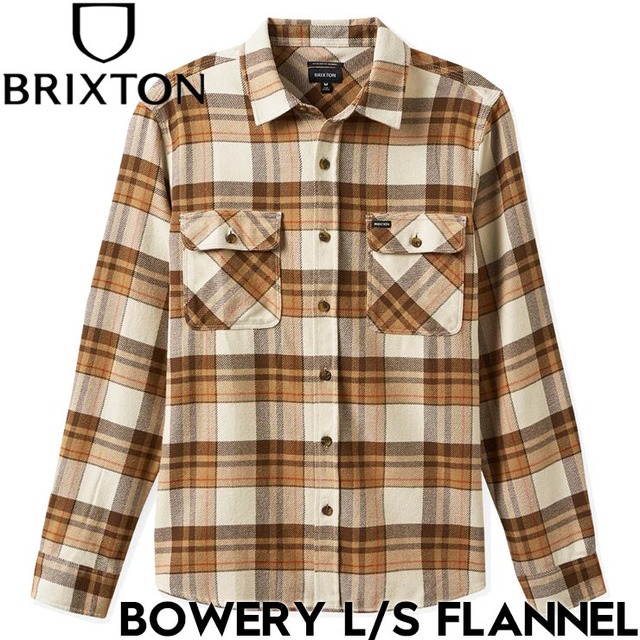 送料無料】フランネルシャツ ネルシャツ BRIXTON ブリクストン BOWERY 