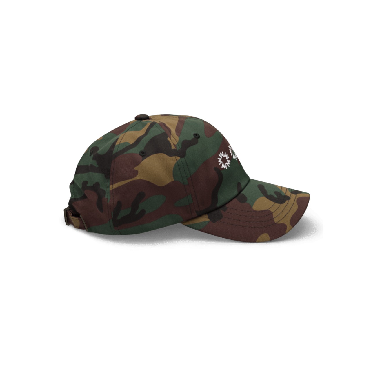 【015】Mitsuboshi Logo Cap White/Green Camo